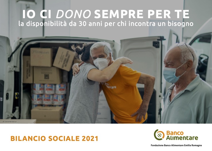 Copertina Bilancio Sociale Emilia Romagna 2021