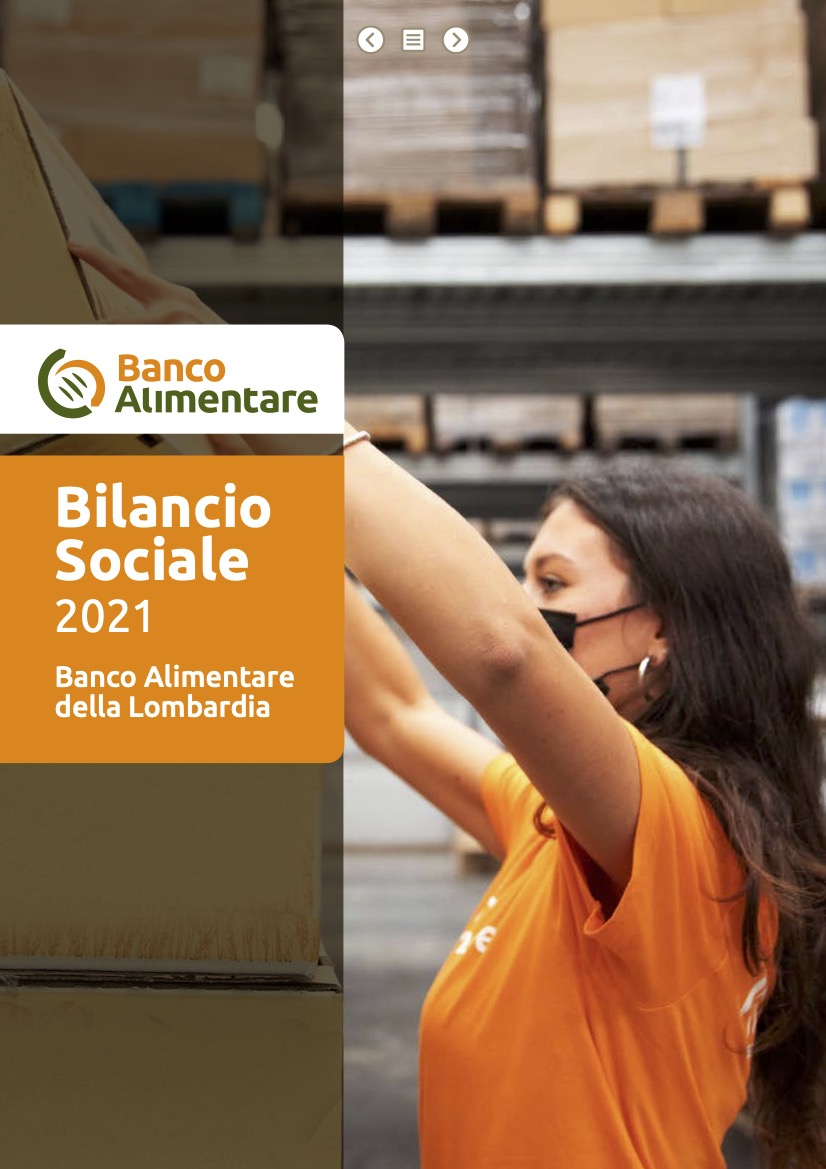 Copertina Bilancio Sociale Lombardia 2021