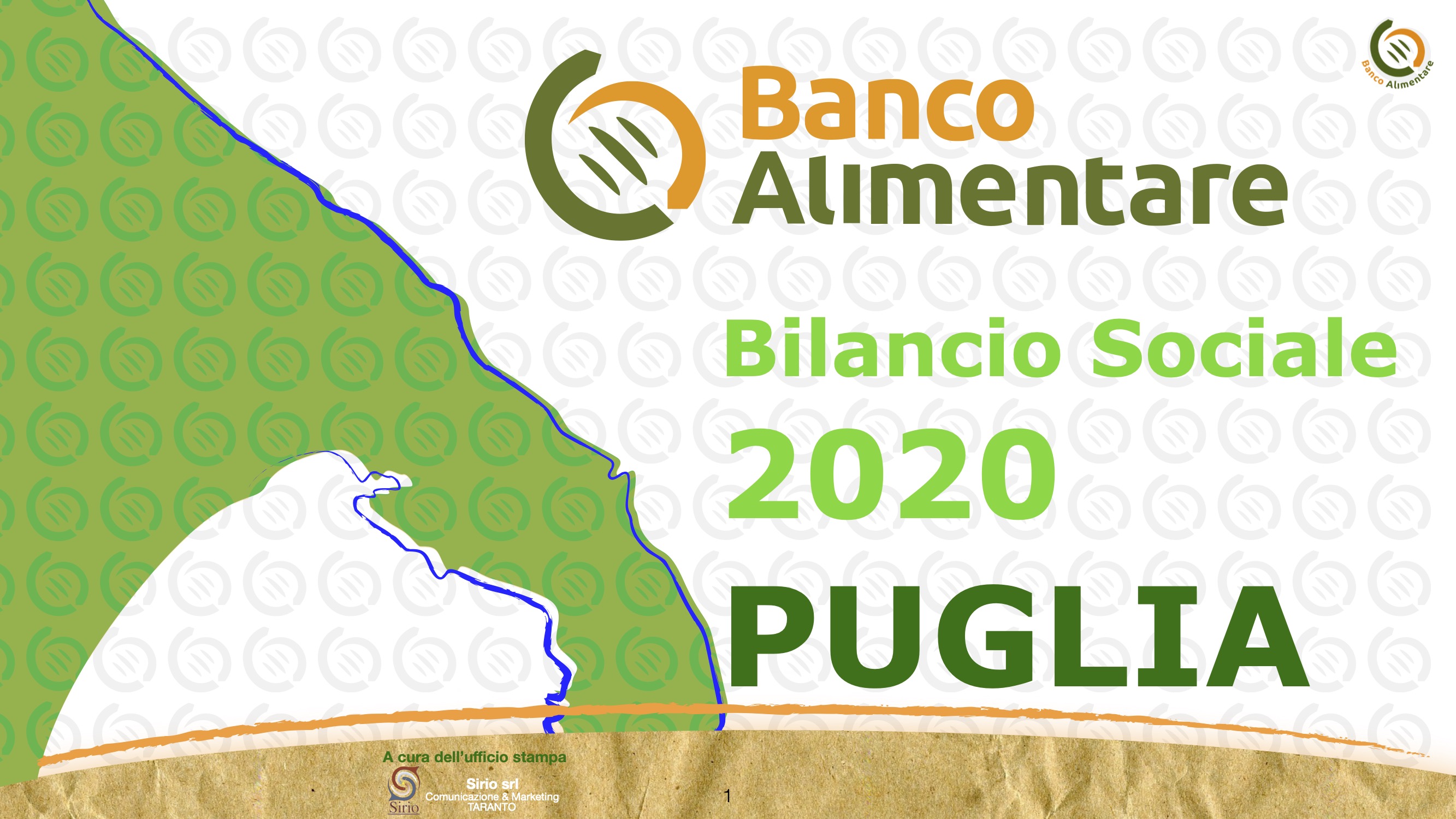 Copertina Bilancio Sociale Puglia 2020